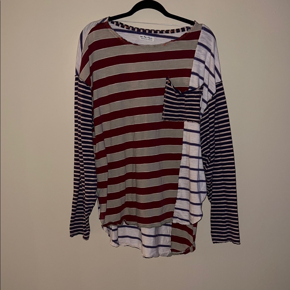We The Free Striped Long Sleeve Top- Size M - Picture 3 of 7
